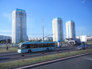 Sowjetische Bauweise auch in Weißrussland (hier: Brest)